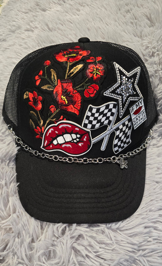 Roses & Lips Trucker Cap