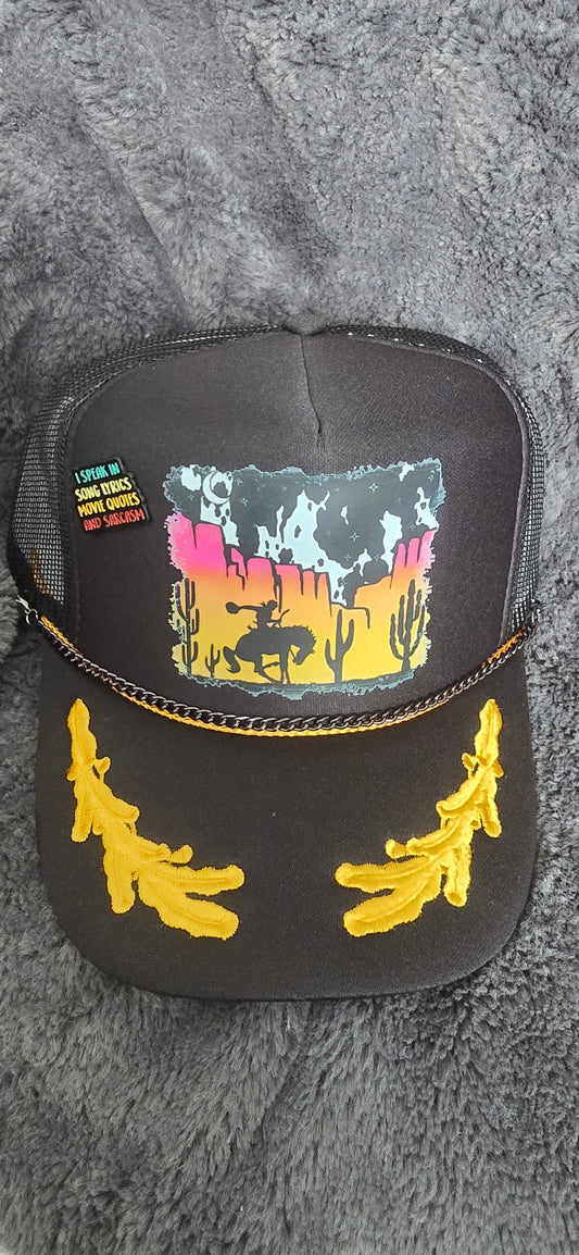 Bucking Bronco Trucker Cap