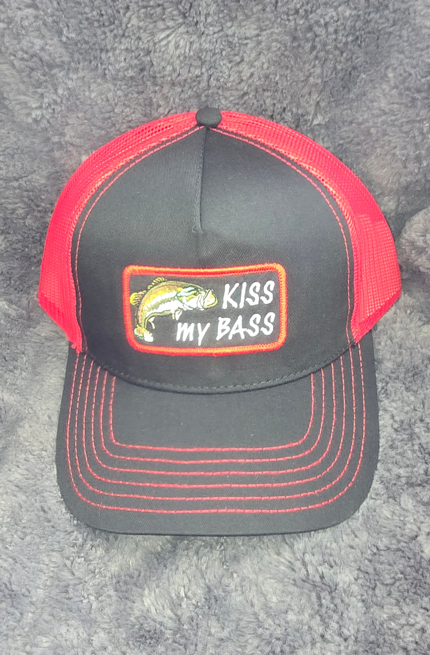 Kiss My Bass Trucker Cap