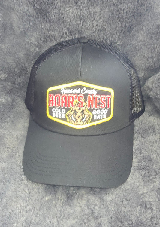 Boar's Nest Black Trucker Cap