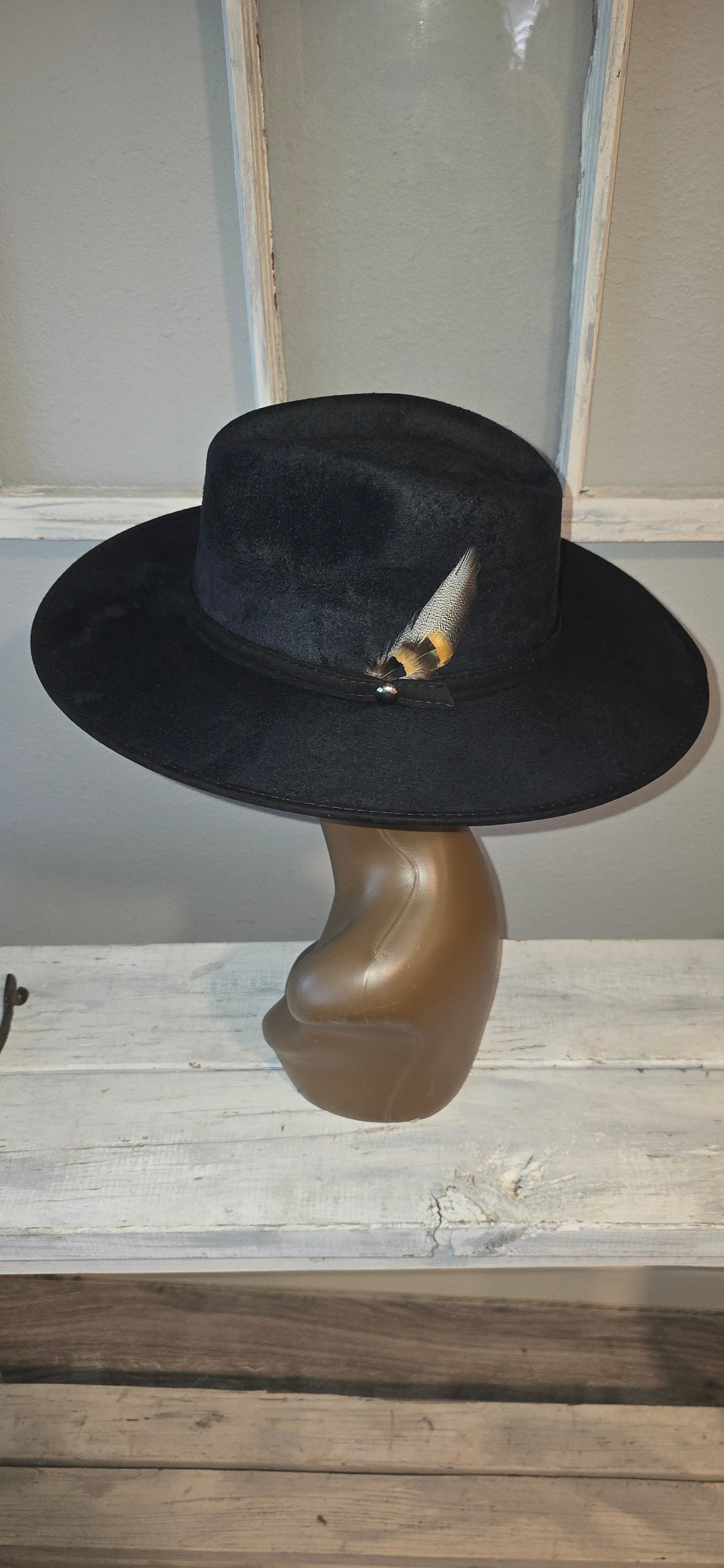 Basic Black Suade Hat