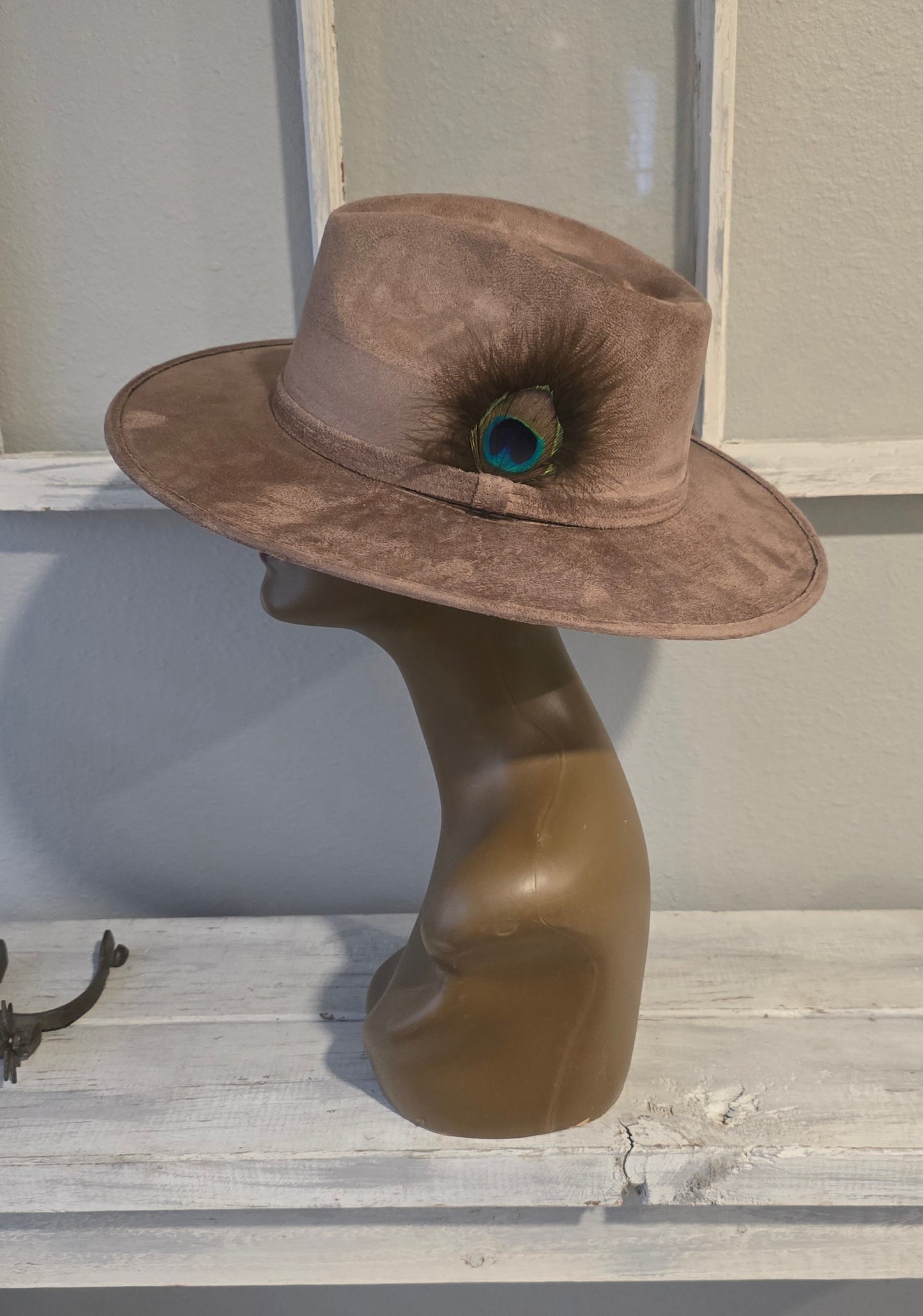 Dark Tan Suede Hat